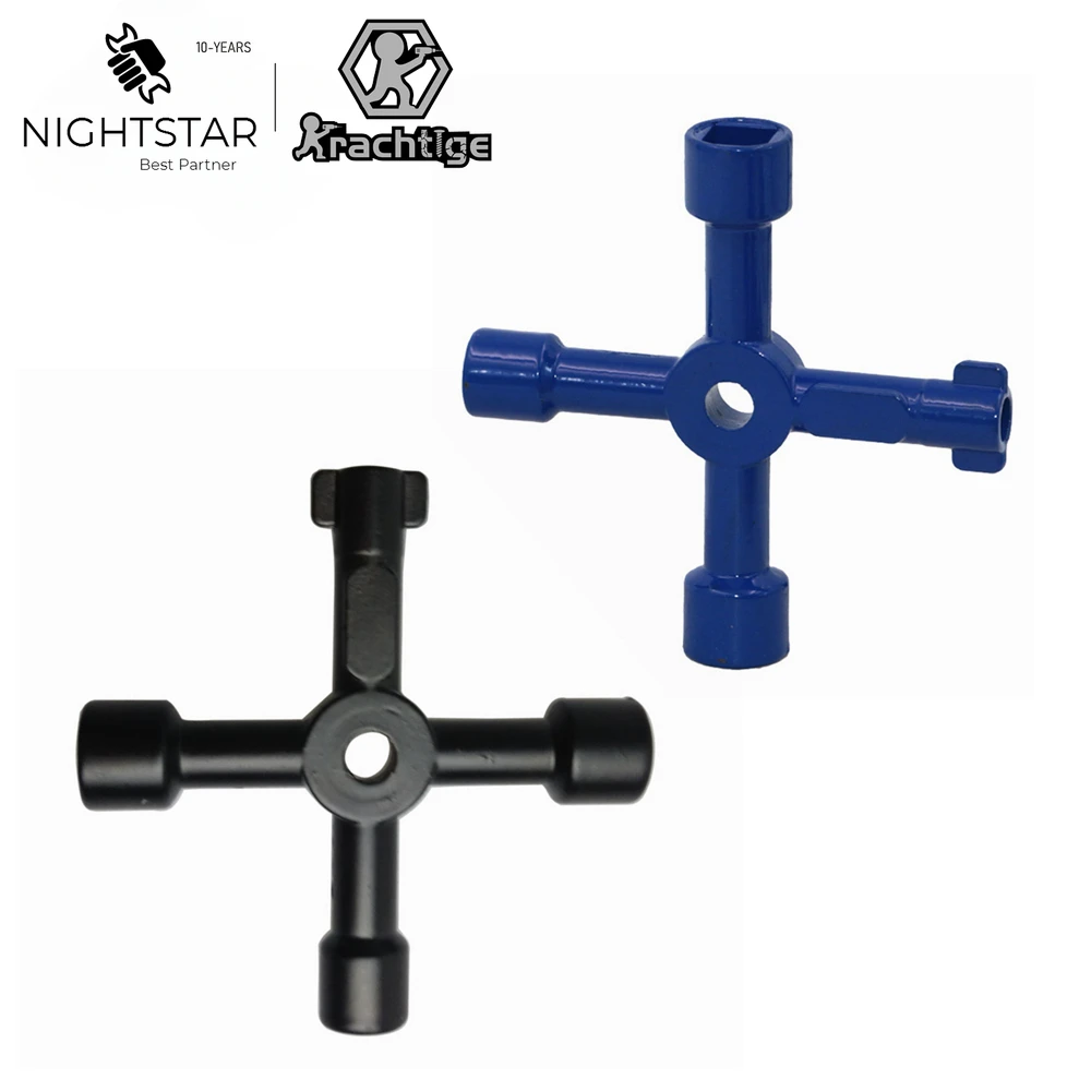 

4-сторонний Универсальный перекрестный треугольный ключ для поезда Электрический шкафчик лифта клапан из сплава треугольник