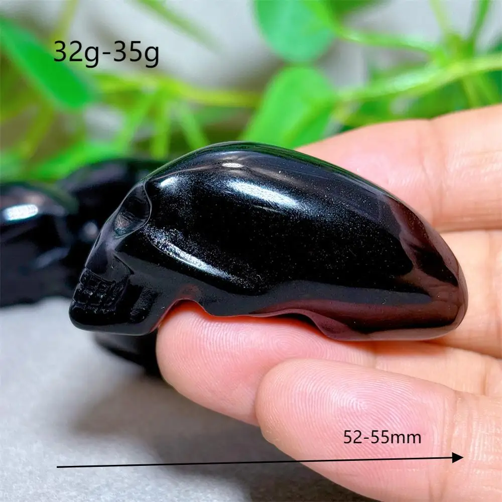 

Черный обсидиан экстра-наземный череп