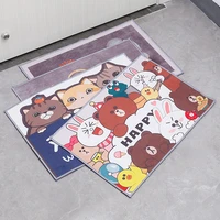 cartoon absorbent bath mat non slip bathroom kitchen living room floor hallway entrance door rug accessories carpet home decor