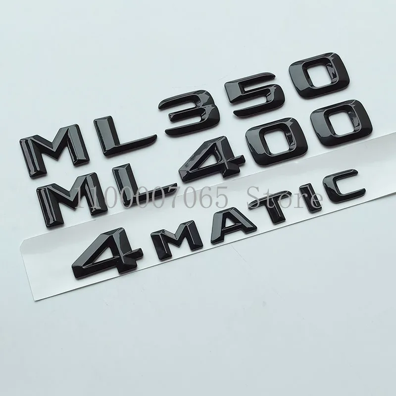 2015 глянцевые черные буквы ML270 ML350 ML400 CDI 4matic Эмблема для Mercedes Benz класса M