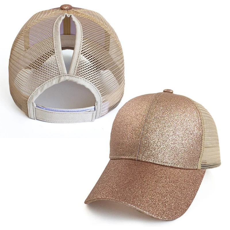 

fashion Ponytail Baseball Cap Women Messy Bun Snapback Summer Mesh Hats Casual Sport Caps Adjustable bone casquette