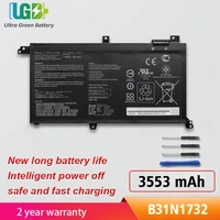 ugb new b31n1732 battery for asus vivobook s14 k430fa s14 s430un x430uf x430un x430fn s4300u s4300f b31bi9h s4300f vx60g