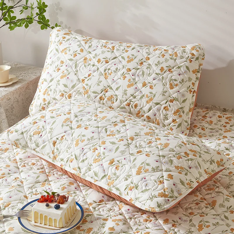 

Solid Color Winter Thick Quilted Plush Double Bed Pillowcase Luxury Hairy Couple Bed Pillow Cover Warm Soft Pillowcase