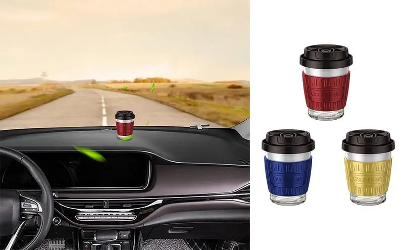

Coffee Scented air Freshener Automobile Interior Perfume Mini Coffee Cup Car Aroma Diffuser All Season Car Air Vent Freshener