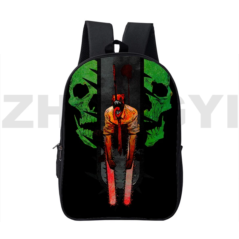 

Вместительные школьные рюкзаки для ноутбука 16 дюймов в японском стиле аниме с цепной пилой, мужские デン3d рюкзаки для студентов колледжа, дорожные рюкзаки