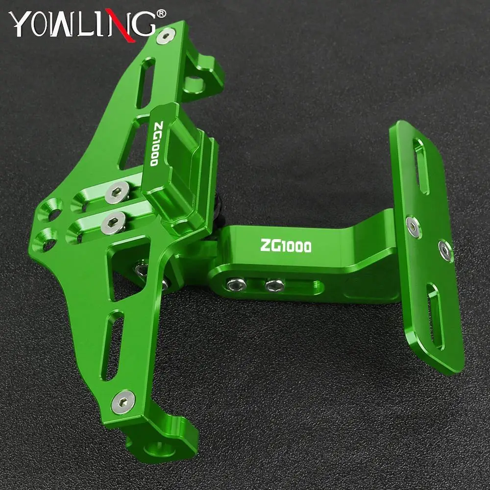 

Adjustable CNC Motorcycle Modified Rear License Plate Mount Holder For Kawsaki ZG1000 ZG 1000 CONCOURS