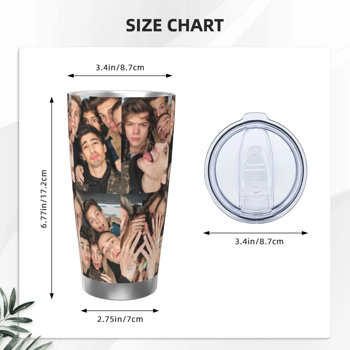 Однонаправленная термокофейная автомобильная чашка из нержавеющей стали 20