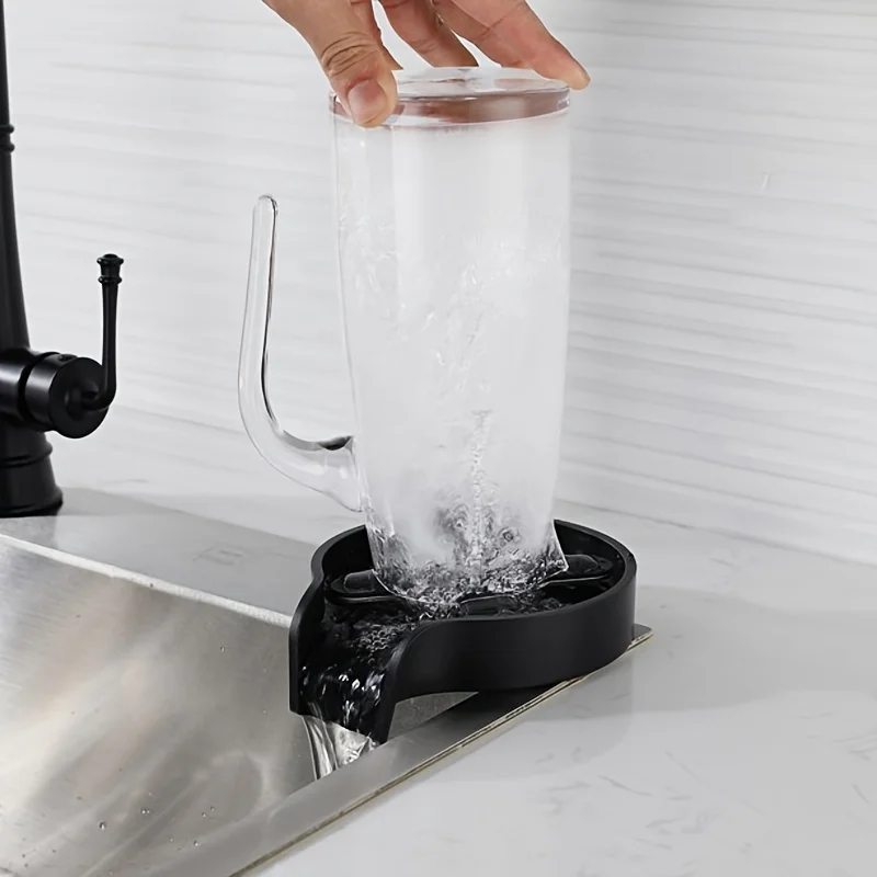

Автоматическая стеклянная мойка из нержавеющей стали, автоматический промывочный стакан для кухонной раковины, чистящие бутылки и чашки, неочищенные технические смесители