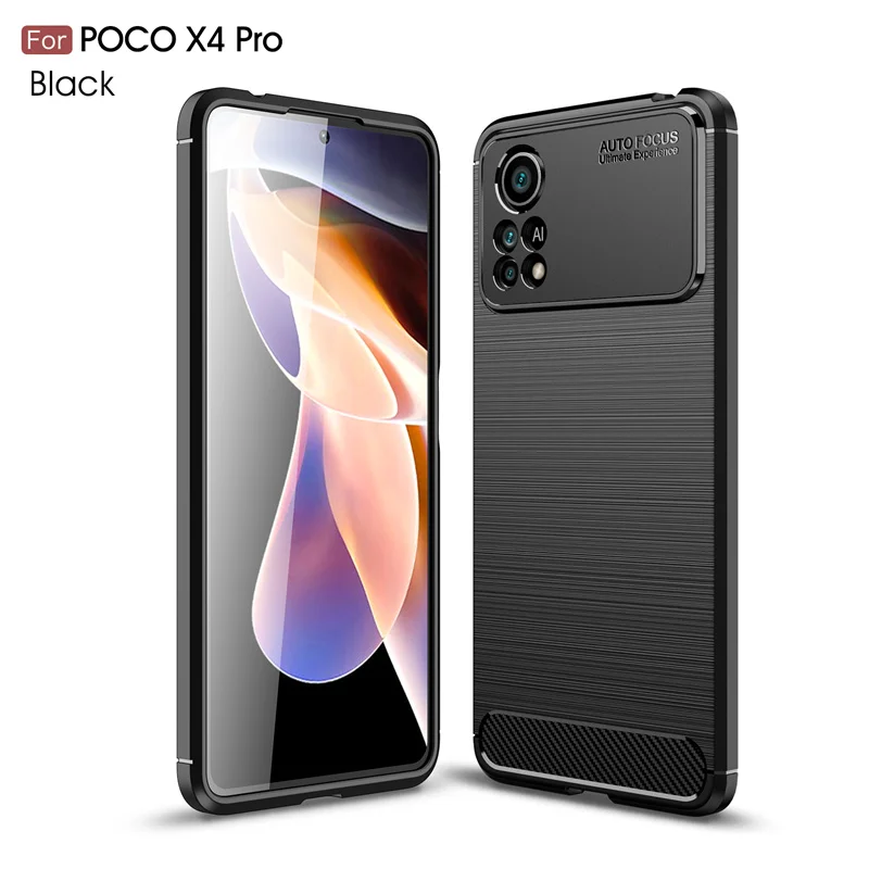 For Cover Xiaomi Poco X4 Pro Case For Poco X4 Pro 5G Capas New Shockproof Phone Bumper Back Soft TPU Case For Poco X4 Pro Fundas