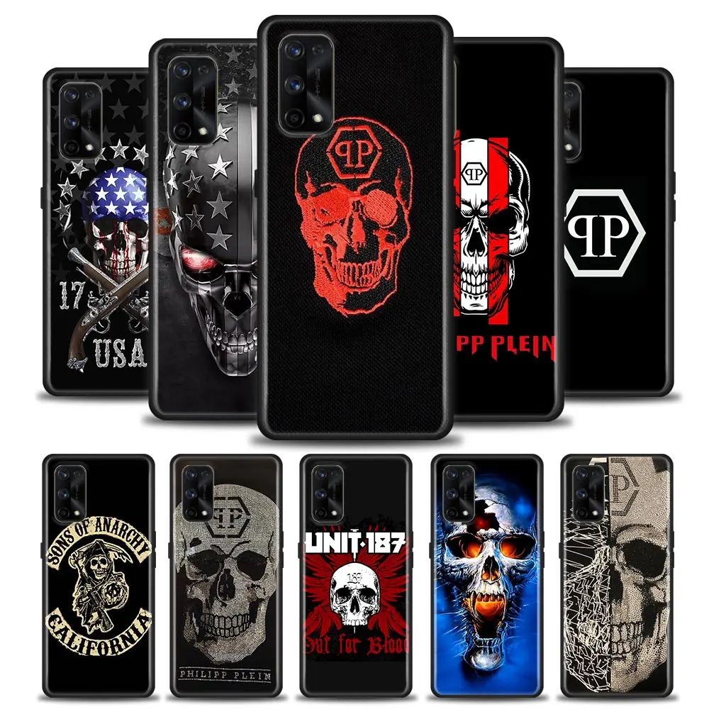 

Phone Case for Realme C2 C21 C25 C11 C12 C20 C35 Oppo A53 A74 A16 A9 A54 A95 A31 A52 A5s TPU Case Man Horror skull qp Philipp