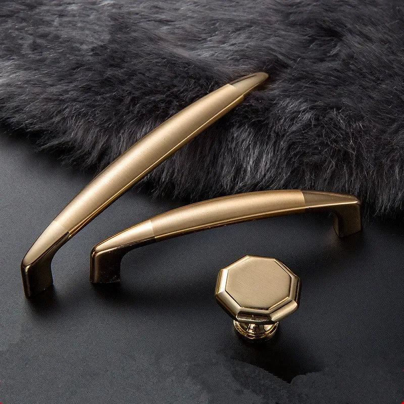 VARMSTUGA европейские золотые ручки для шкафа из цинкового сплава кухонного ящика 128