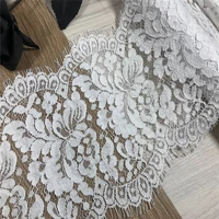 5yardslot wedding dress lace trim snow white lace trims scalloped garment lace fabrics for needle work