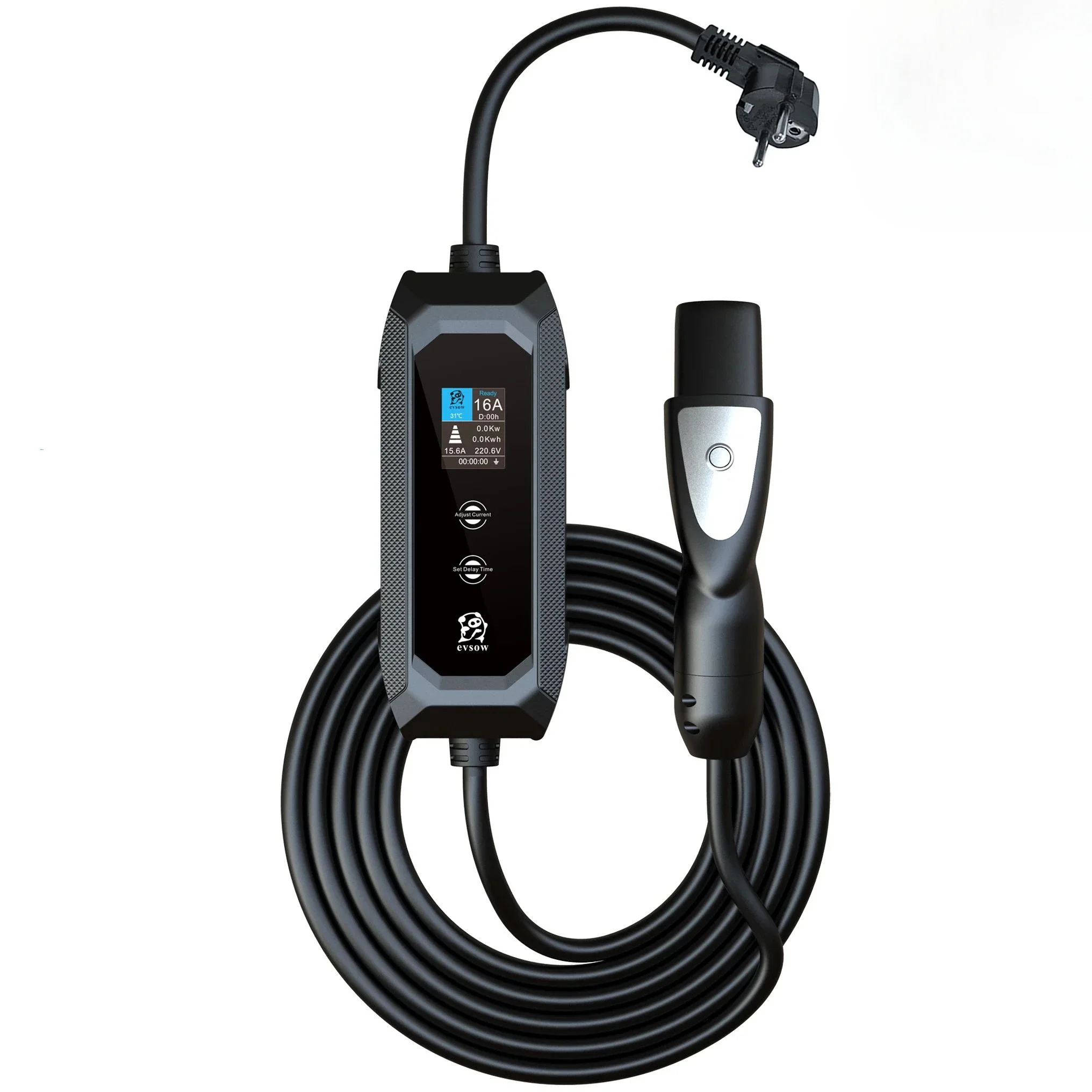 EVSOW 16A Evse Fast NACS Портативное зарядное устройство для автомобильной зарядной