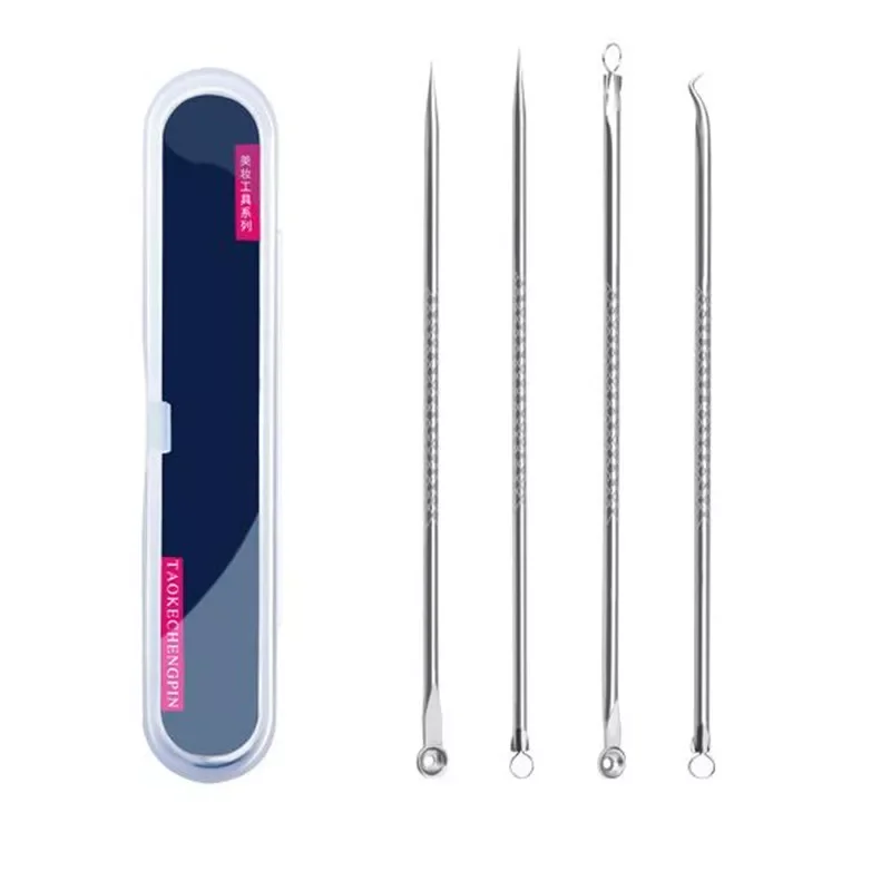 

Blackhead Comedone Acne Pimple Blackhead Remover Tool Spoon for Face Skin Care Tool Needles Facial Pore Cleaner