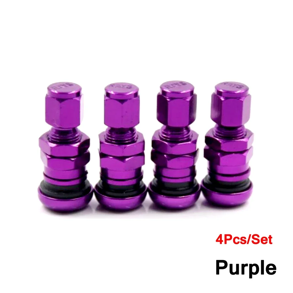 

TQQTQQ 4 шт./компл. клапан для автомобиля, грузовика, мотоцикла, короткие стержни, металлический болт, комплект штока клапана для шин с пылезащитной крышкой, автомобильные аксессуары