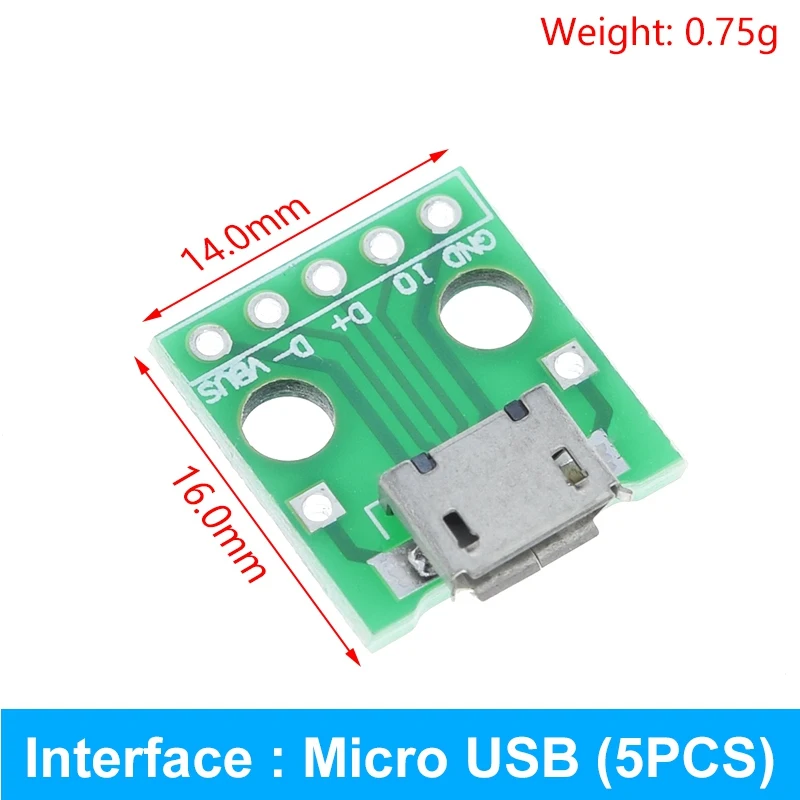 

USB адаптер MINI MICRO USB-DIP TZT