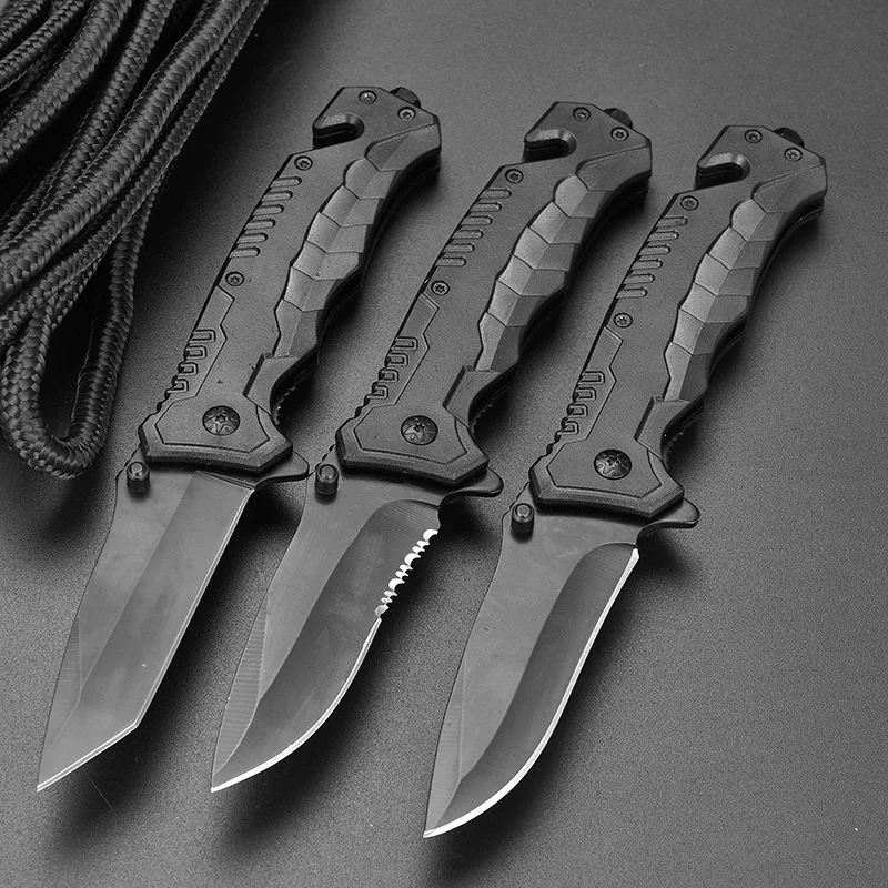 

2023 New Bock Multi-Function Folding Knife Survival High Hardness Self-Defense Wilderness Sharp Saber Wild Camping Knife