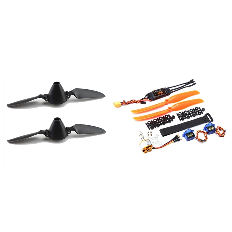 

2 шт. Xk A800.0006 лопасти для пропеллера для Wltoys Xk A800 и 1 комплект A2212 1400KV бесщеточный двигатель 40A ESC XT60 разъем 8060