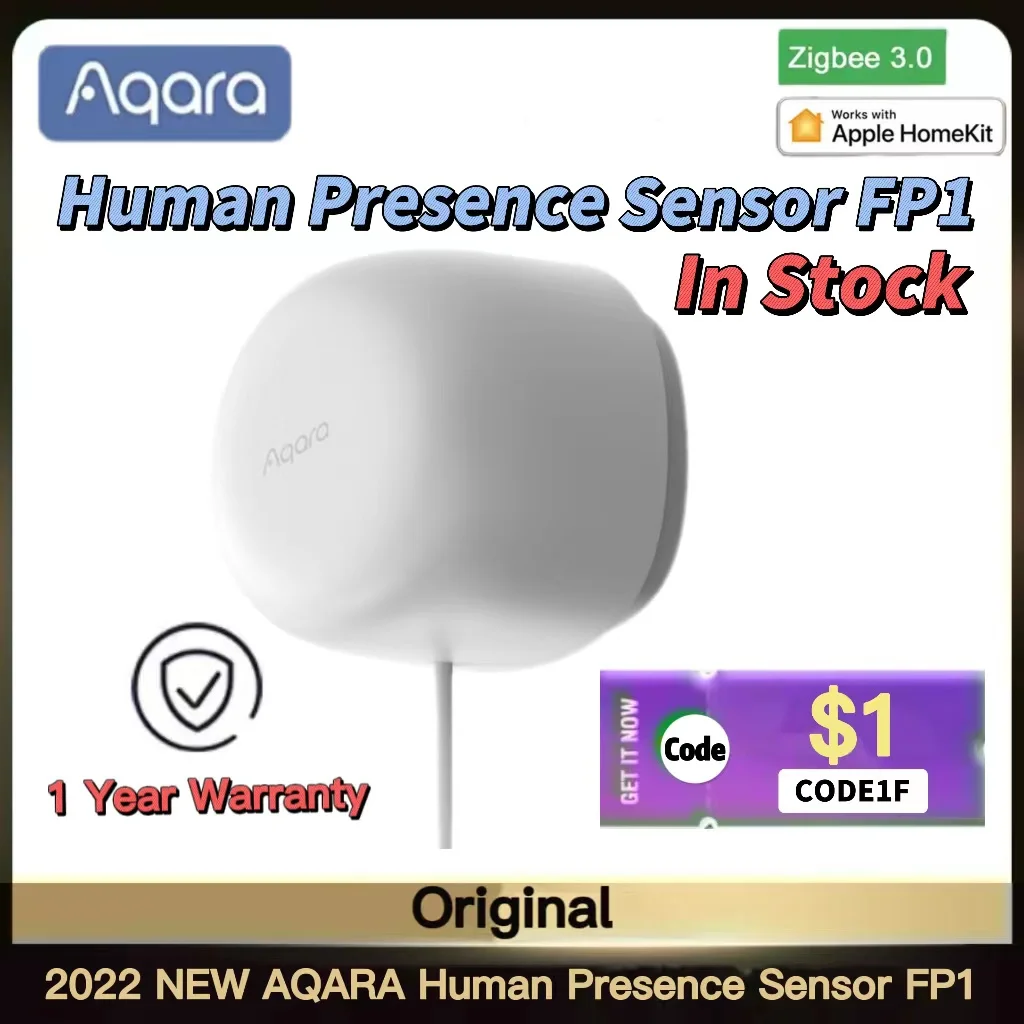 

Aqara FP1 Human Presence Sensor Detector Zigbee3.0 Smart Human body Exists Motion Sensor Smart Home For APP Aqara home / homekit