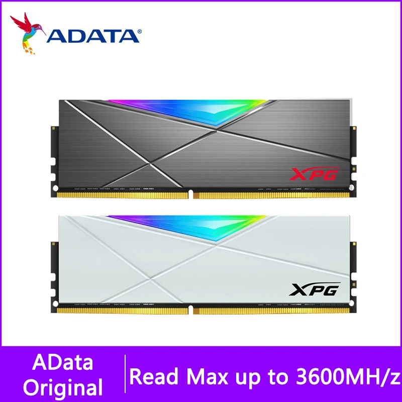 

ADATA XPG D50 RGB DDR4 RAM 8GB 16GB 32GB PC4 3200Mhz 3600Mhz U DIMM 288pin for Computer PC Desktop Memory 32G 16G ram ddr4