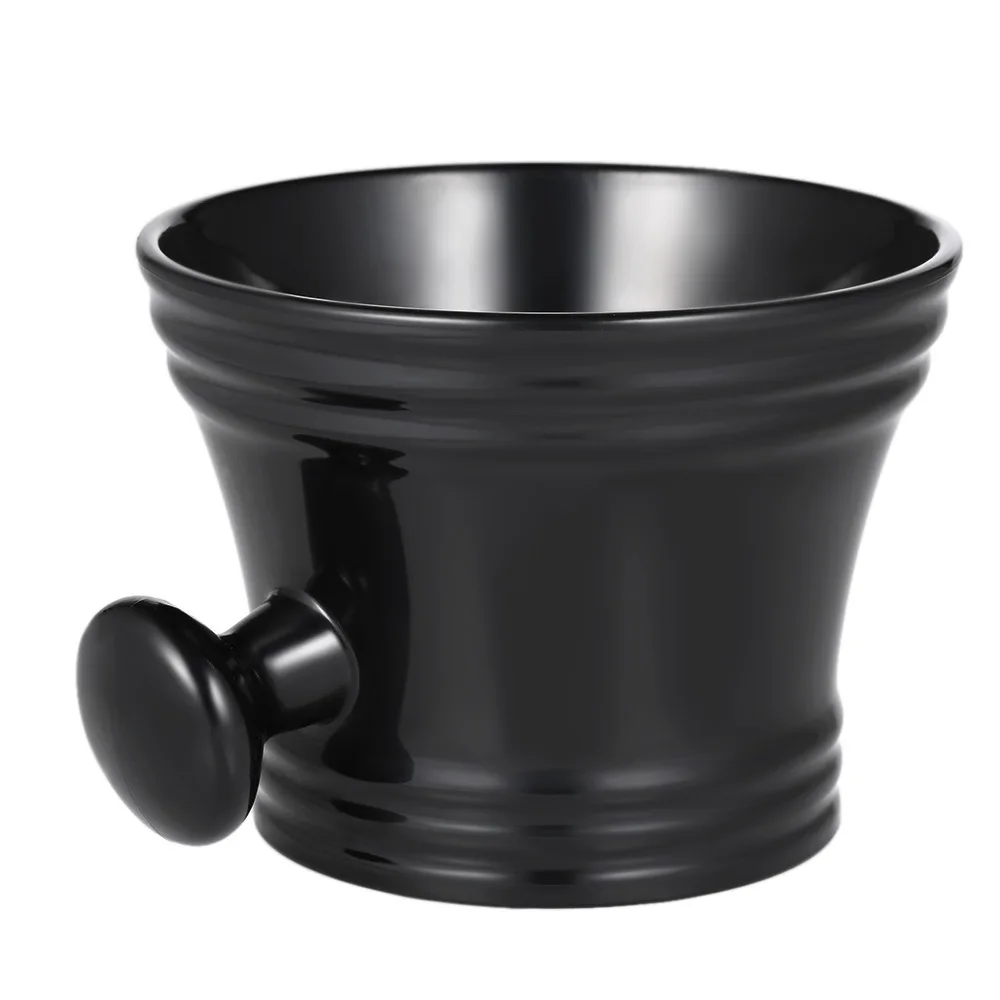 

Barber Cleaning Soup Cup for Razor Man's Plastic Shaving Bowl with Handle Soap Mug Bowl Professional for Home Salon