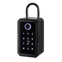 Smart Key Lock Box Wifi Fechadura Eletronica Waterproof Wall Mount Fingerprint Door Lock Security Lockbox