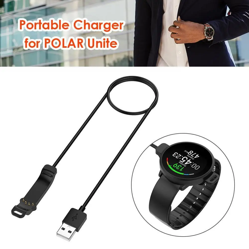 

4-pin 1m Smart Watch Charging Cable Wristbands Smartwatch USB Power Charger Cord Line for POLAR Unite SmartWatch Accessories