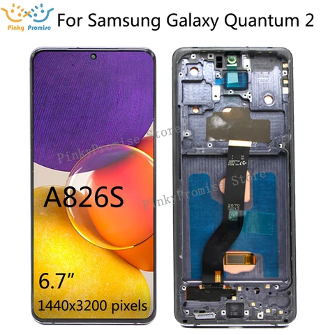 ЖК-дисплей 6,7 дюймов Oled для Samsung Galaxy Quantum 2 lcd A826S