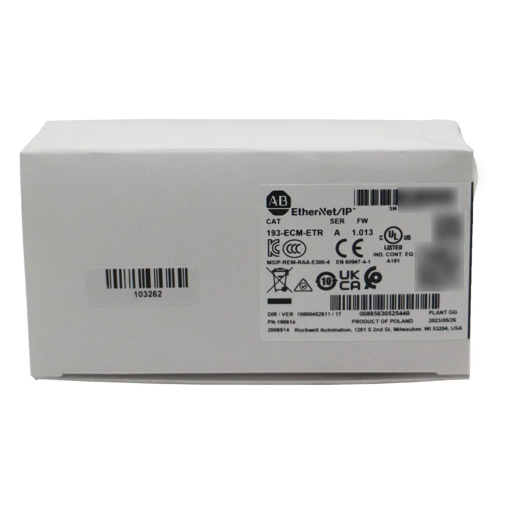 

Новый модуль связи Allen-Bradley 193-ECM-ETR E300 EtherNet/IP-быстрая доставка