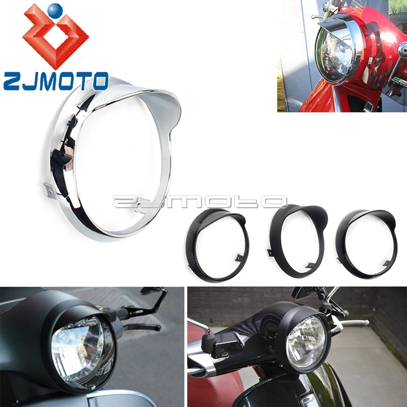 

2018-2020 Chrome Headlight Trim Bezel Front Light Cover Blocking Edge Headlamp Ring Rim For GTS 125 200 250 300 GTS250 GTS300