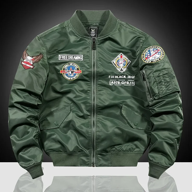2024 весенне-осенняя новая мужская куртка-бомбер Air Force Ma1 бейсбольная форма с