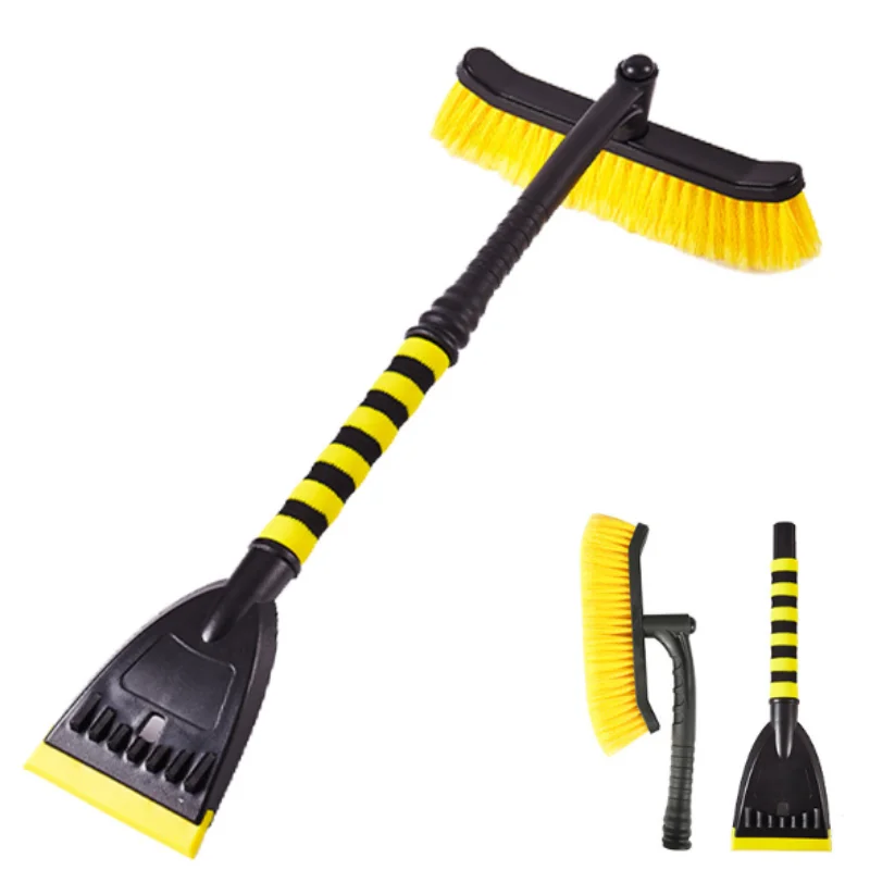 Winter Detachable Car Snow Sweeper Handle Rotatable Cleaning Brush Deicer Windshield