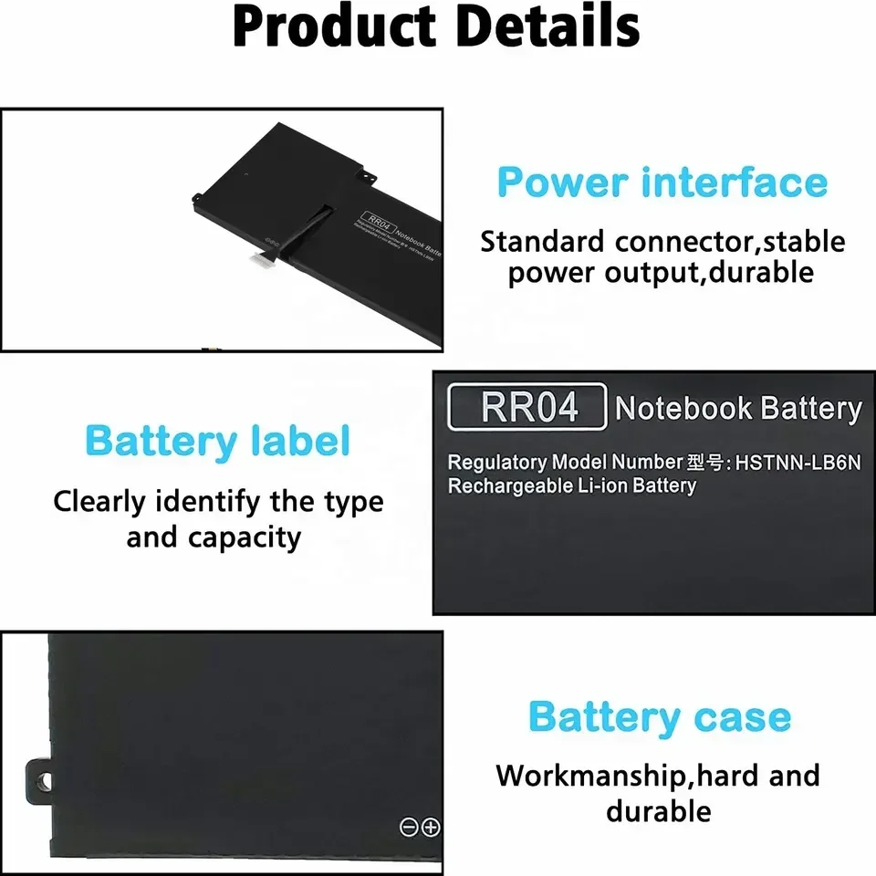 Фото RR04 15,2 В 52 Втч аккумулятор для ноутбука HP Omen 15-5000 5100 5200 5001NA 15-5010NR 15-5012TX 15-5116TX 15-5014TX 15-5016TX 15-5220NR №2