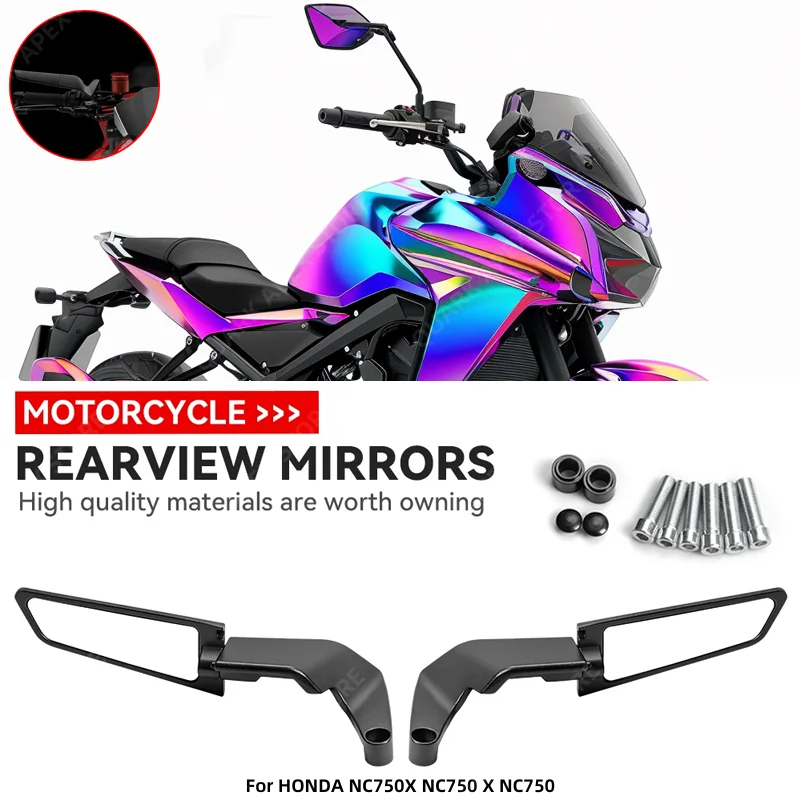 Для HONDA NC750X NC750 X зеркала для мотоциклов Stealth Winglets комплект зеркал с поворотом