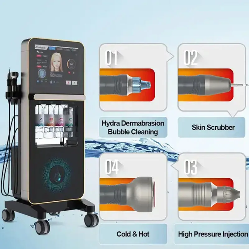 FacialDrop Hydra Bubble 4 в 1 глубокое очищение высокого давления лечение акне кислородный