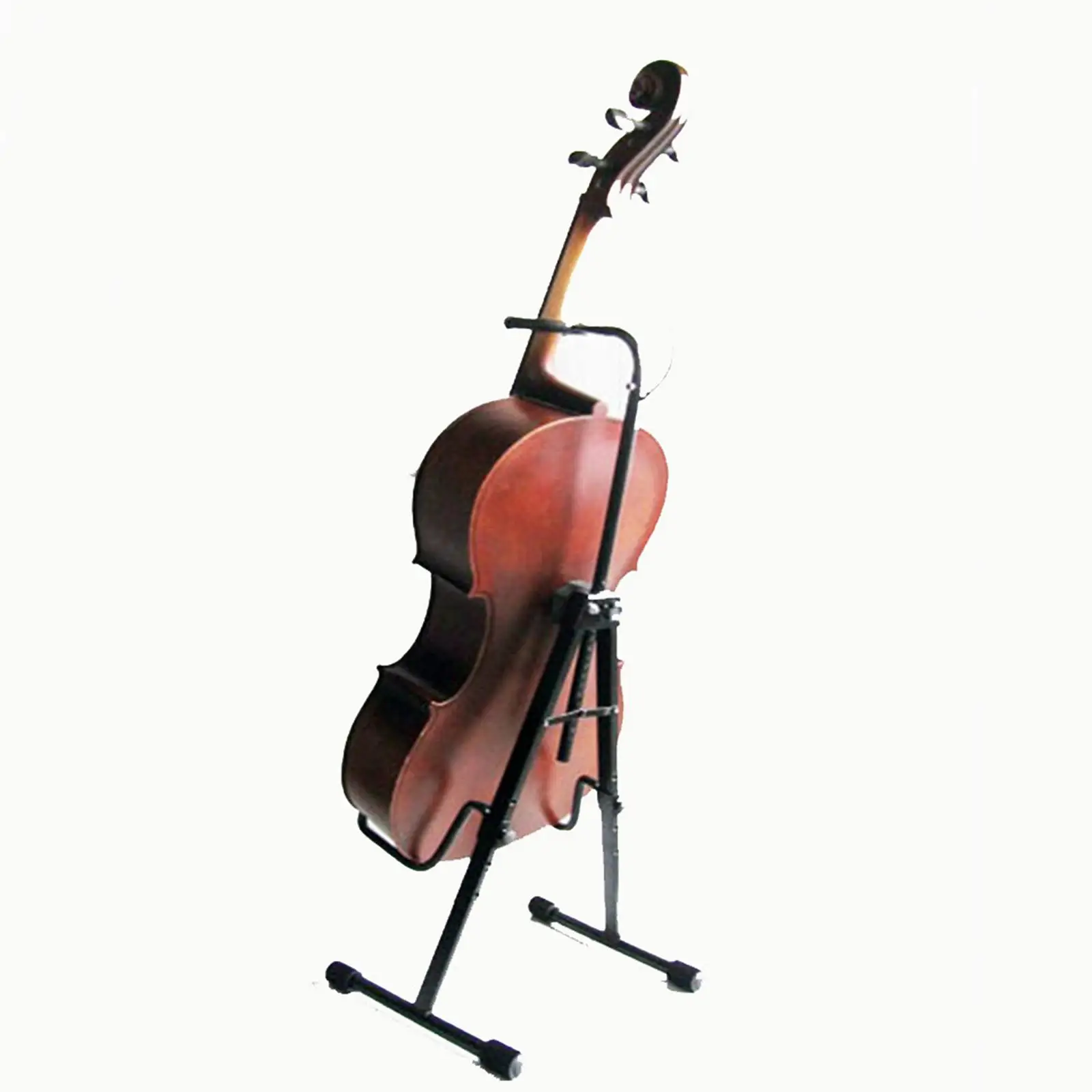 

Metal Cello Display Stand with Hook Foldable Accessory Compact Design Sturdy