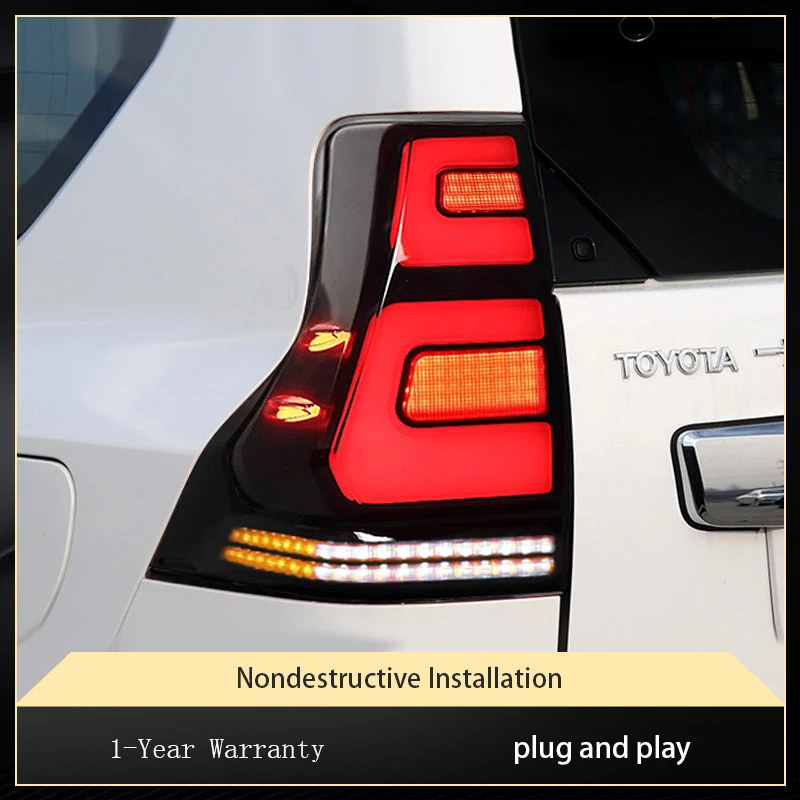 Пара модных внешних светодиодных задних фар для Toyota Prado LC150 2010-2021