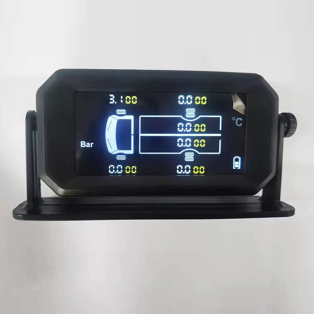 

Solar TPMS LCD Car Tire Pressure Wireless Monitoring System + 6 External Sensors Accessories High-quality Tire Pressure Detector