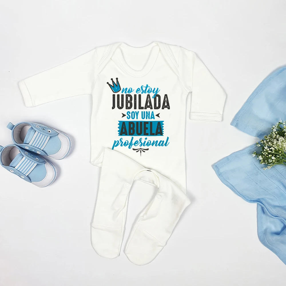Детский комбинезон для сна с принтом Abuela повседневный свободный детский