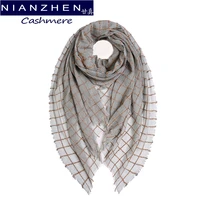 nianzhen inner mongolia send pure wool scarf shawl dual use double yarn autumn winter womens thin 200002