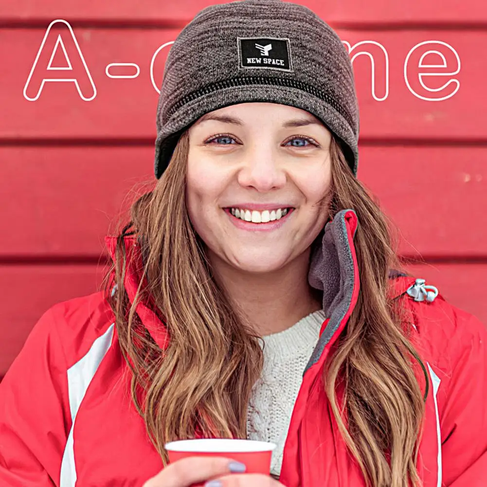 

Unisex Hat Trendy Autumn Winter Windproof Anti-static Knitting Hat for Sports Unisex Beanie Hat Unisex Beanies