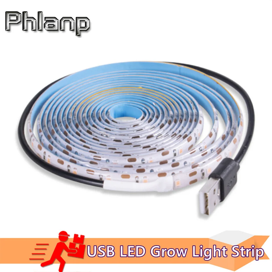 

USB LED Grow Light Full Spectrum Phytolamp UV Hydroponic Plant Lamps For Greenhouse Flower Seeds LED Phyto Growth Lights Strip