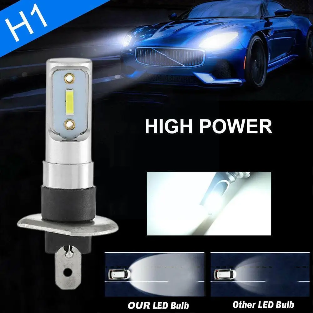 Купи 2 Pcs H1 6000k Ultra White 55w 8000lm Led Headlight Auto Fog Car Light Lamp Tools Bulbs Driving Accessories Kit Lighting A9T4 за 233 рублей в магазине AliExpress
