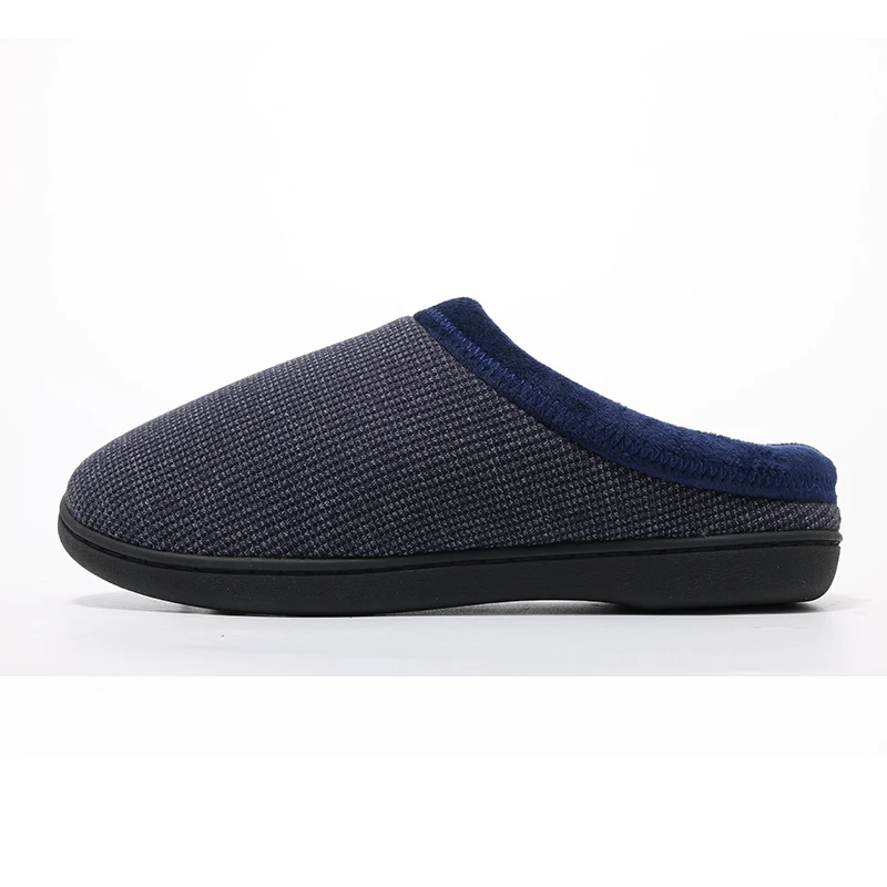 Зимние приятные для кожи хлопковые тапочки Smile Pop мужчин домашние теплые удобные