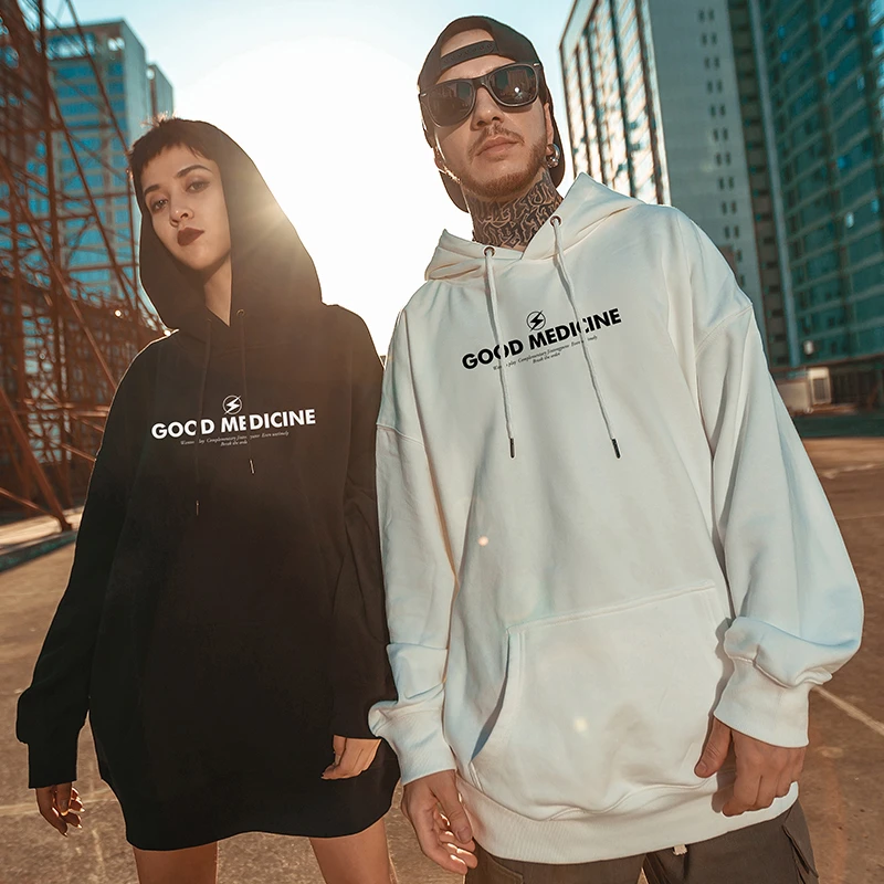 Мужской свободный флисовый свитер Mu Xichao повседневная простая куртка оверсайз с