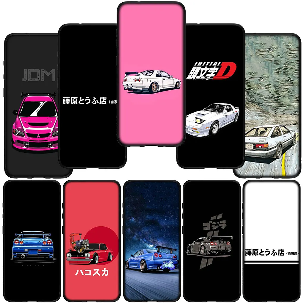 Чехол для телефона аниме Initial D AE86 мягкий чехол Samsung Galaxy S24 S23 Fe Ultra A55 A35 A24 A15 A05 M55 M15 Plus