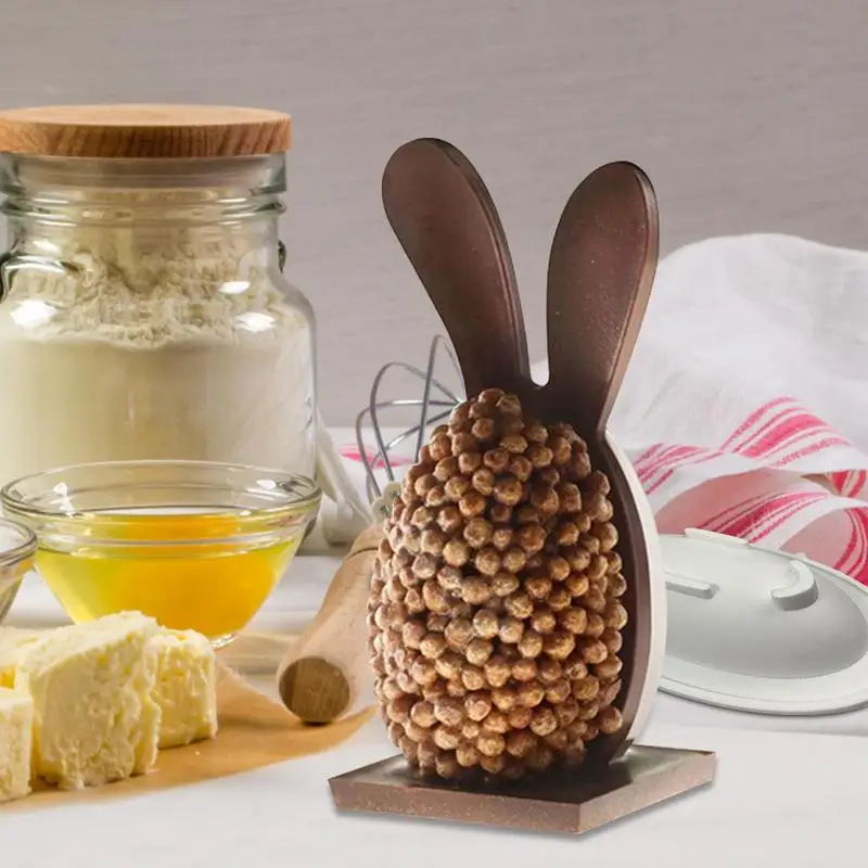 

Easter Egg Mold Bunny Ears Easter Eggs Chocolate Silicone Molds 3D Breakable Easter Egg Chocolate Mold Food Safe Silicone Mold