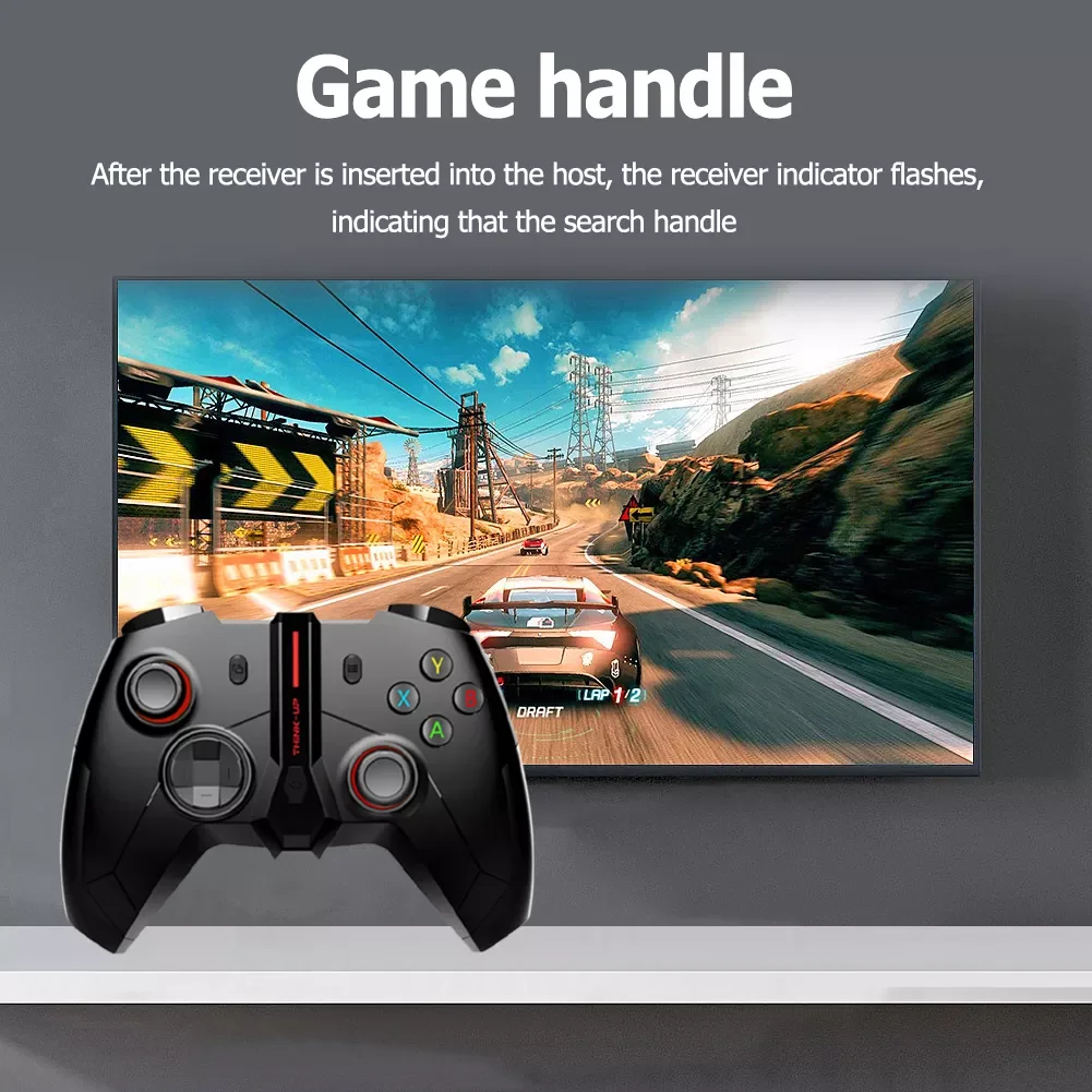 

2023New Wireless Games Handle Dual Vibration Gaming Accessories with USB Data Cable for Xbox One P3 Game Controller with Six Axe