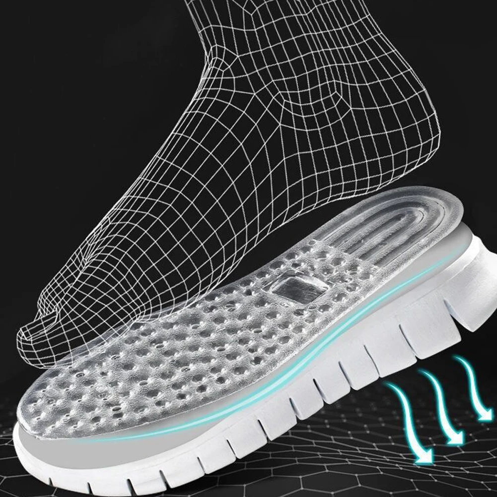 

Silicone Gel Heightening Shoe Pad Men Women Foot Care Protector Insoles Elastic Cushion Arch Support Insert Heel Pads