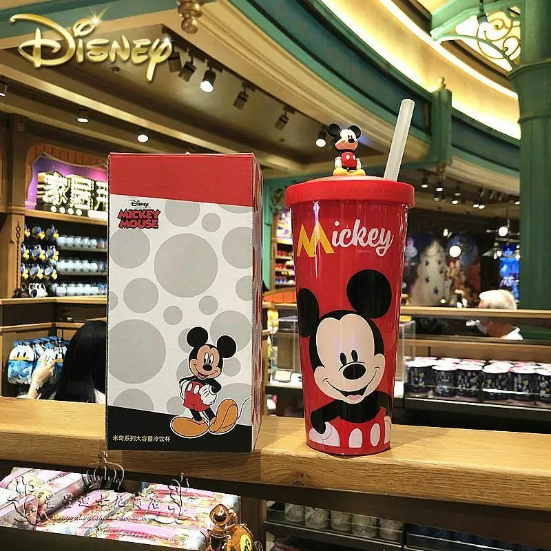 Оригинальная милая игрушка Стич Disney большая емкость соломенная чашка для